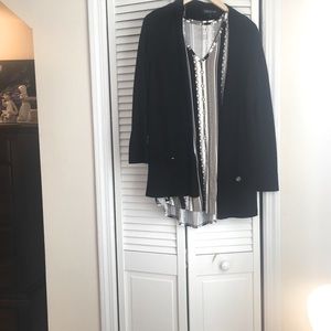 Sleeveless top and matching sweater